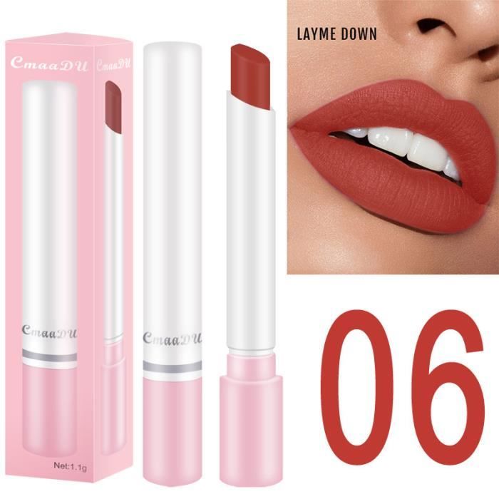 rouge à lèvres Matte Tobacco Tube Lipstick 8 Couleurs Lip Stick Long Lasting Waterproof XDD91120685F_Youn