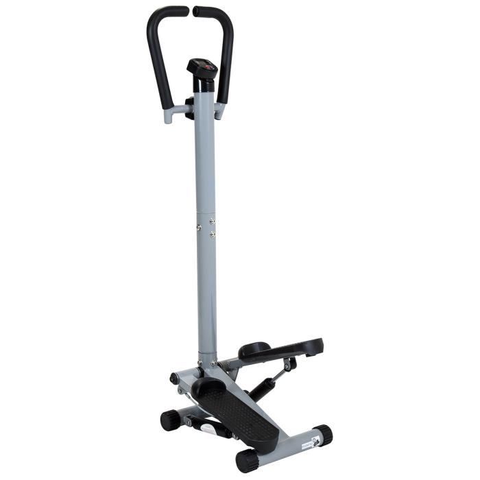 Charles Bentley Twist Fitness Stepper Avec Guidon Et Ecran LCD Jambes exercice Stepper machine Cuisse tonifiant