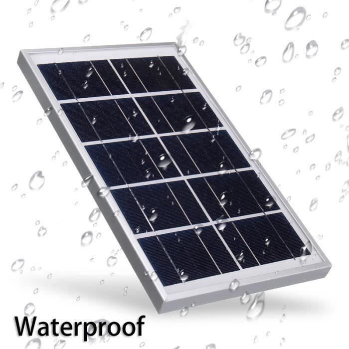 5V 7.5W Panneau solaire silicium polycristallin +3M câble tête DC Ro48363