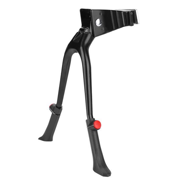 Cyanshop® Béquille vélo Support de béquille de vélo ajustable à hauteur de jambe double et pied central pour 24 à 28 pouces