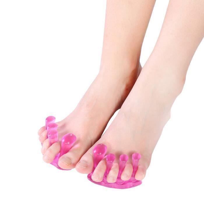 1 paire de séparateur d'orteils en Silicone redresseur doux Valgus correcteur doigt entretoise pieds outil de soin MKK27