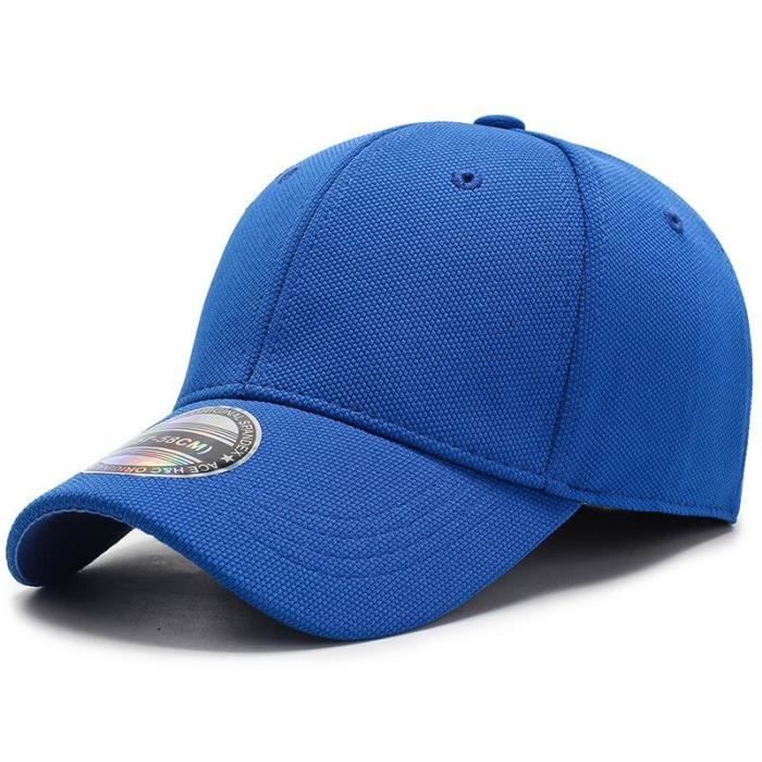 COKK Casquette de Baseball hommes casquettes casquettes hommes ajusté fermé Casquette complète femme Blue hat size 57-58cm