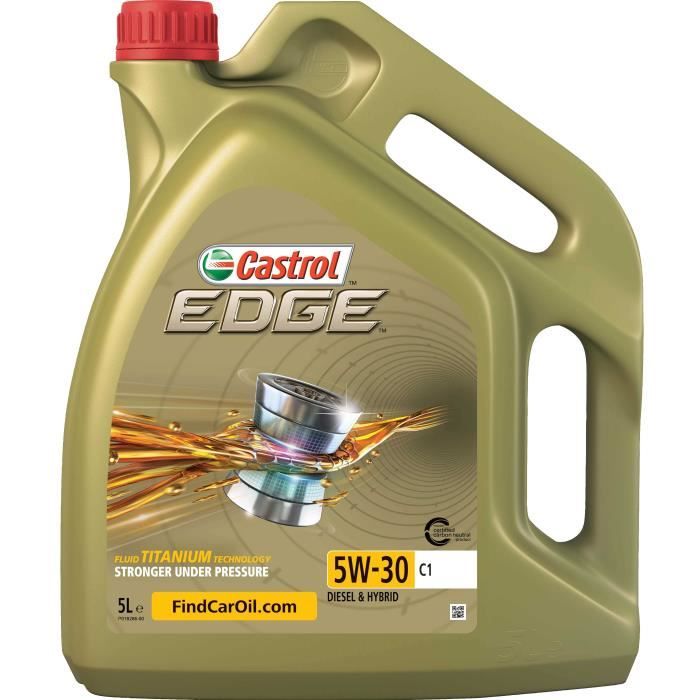Huile Castrol Edge 5W30 C1 5L (bidon)