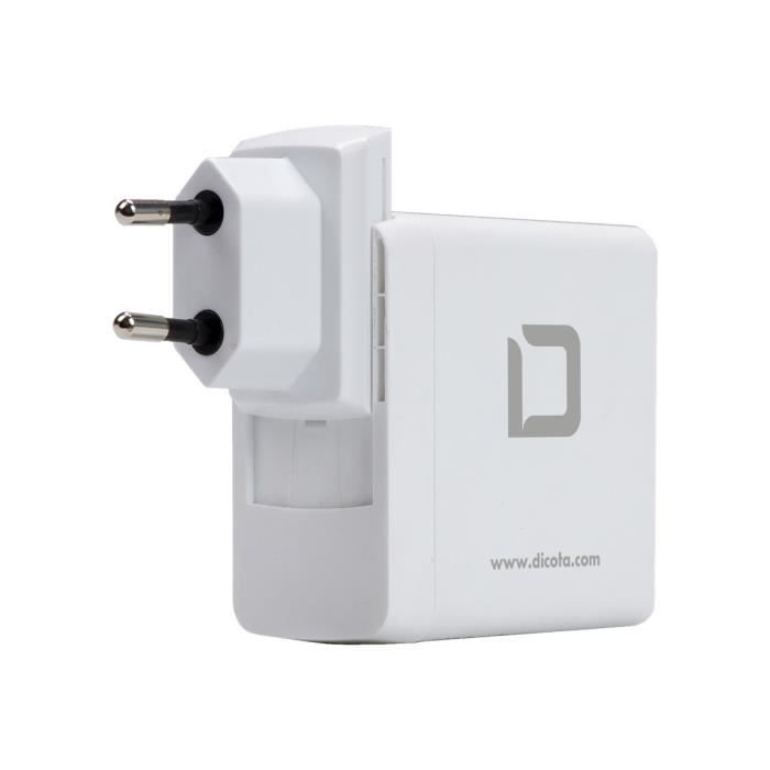 DICOTA Adaptateur secteur - 45 W - Oui - USB - Pour Ordinateur Portable, Tablette PC, Smartphone, Ultrabook, P?riph?rique USB