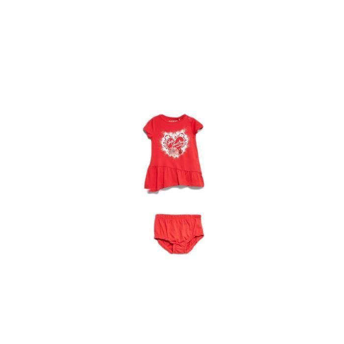 Guess Ensemble Bébé 2 pièces Rouge