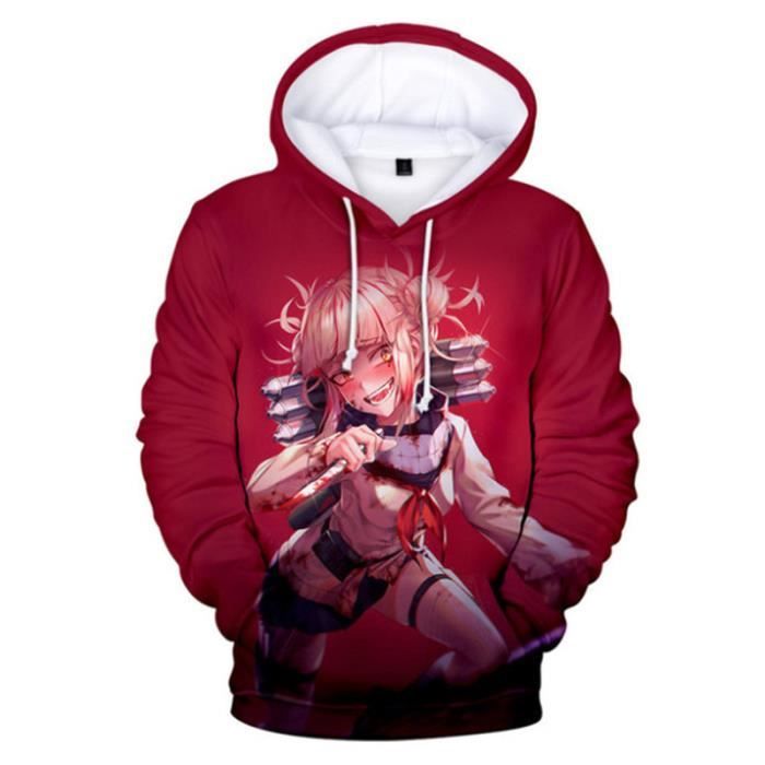 SWEAT-SHIRT Mixte - My Hero Academia Impression Confortable Sweat-Shirt Adulte - style2 rouge XC™