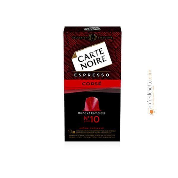 CARTE NOIRE Capsules Espresso Corsé N°10 x10 - 53 g