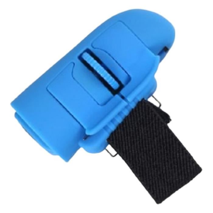 Souris sans fil 2.4G souris créative sans fil adaptée aux personnes paresseuses, bleu