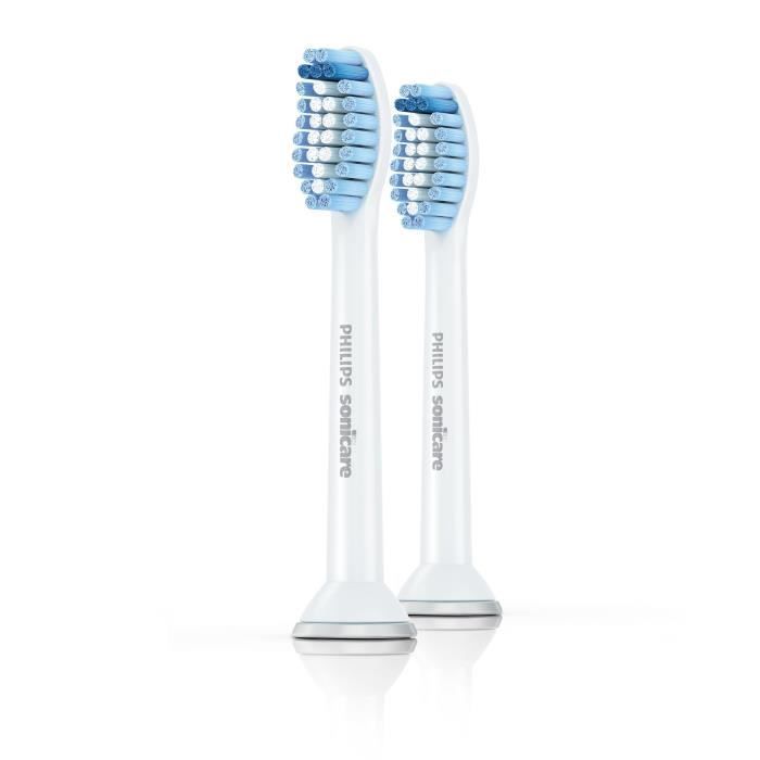 Philips Sonicare Sensitive Têtes de brosse à dents standard HX6052-07, Blanc