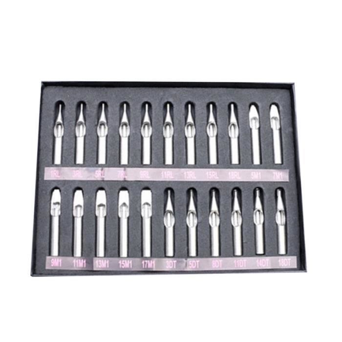 22PCS Machine Buse Tips Set Professional Stainless Steel Cutting ACCESSOIRES BEAUTE - BIEN-ETRE - PIECES BEAUTE - BIEN-ETRE