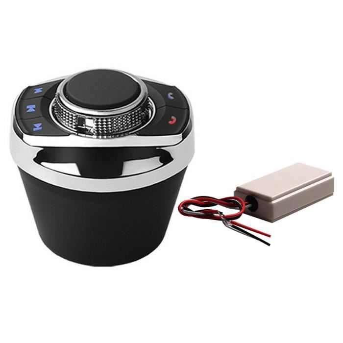Bouton de Commande de Volant Sans Fil Universel pour Voiture avec Fonctions LED à 8 Touches pour Voiture Android Navi Lecteur