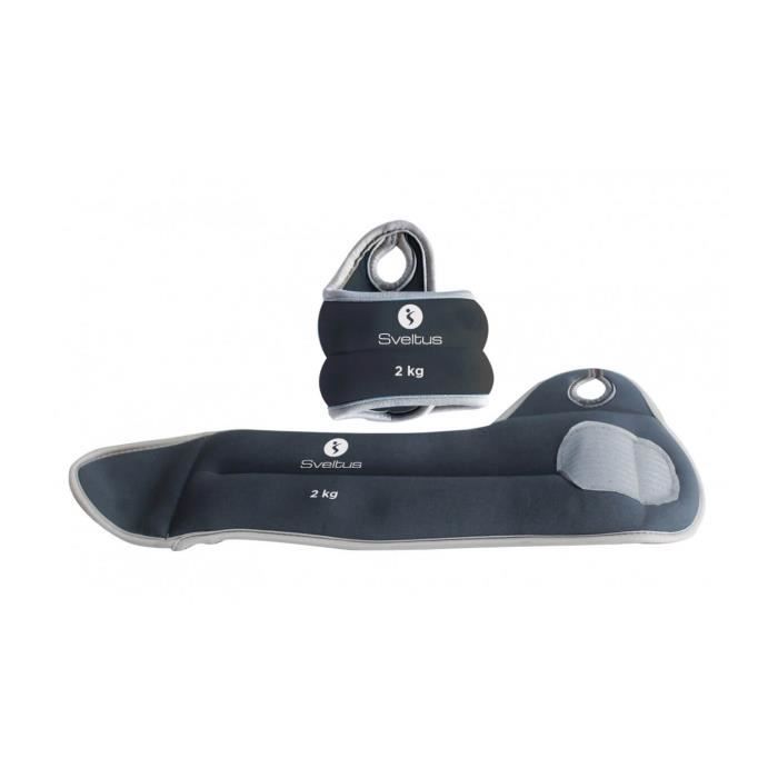 SVELTUS - Bracelet lesté poignet 2 kg x2