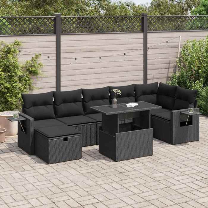 Salon de jardin 8 pcs - vue 5