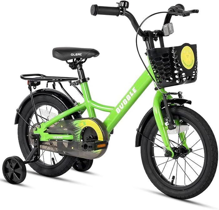 Glerc Bubble 14 pouces Vélo enfant pour garçons et filles de