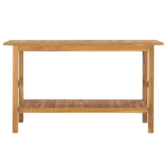 Bonne qualité - Armoire de rangement Meuble de salle de bain et WC - BONNIE - Bois de teck solide 132x45x75cm DECO M9070656