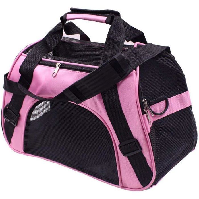 Meilleurs prix pour Sac Transport Chien Sac Transport Chat Voiture Sac Transport Animaux 52 x 27 x 32 Centimètres (Rose)
