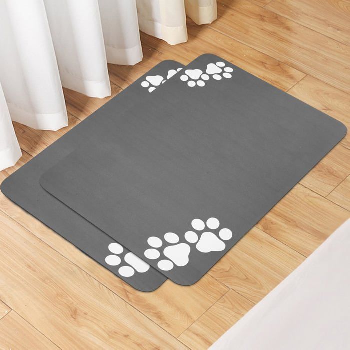 Comparer les prix de Tapis Gamelle pour Animaux de Compagnie Tapis Absorbant pour Bols pour Chiens à Séchage Rapide Tapis Chat Gamelle 60x40cm