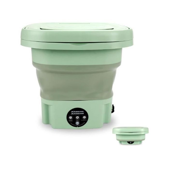 Machine Lavage USB Voyage Mini Machine à Laver Portable Ultrasons - Lavage Silencieux Chaussettes Sous-vêtements - Alimentation USB Lave Linge Ultrason Portable