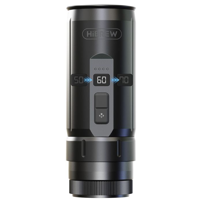 Machine à Expresso Portable HiBREW H4C - Chauffage Sans Fil - 20 Bars - Réservoir Deau de 100 ml - Batterie Amovible - Noir