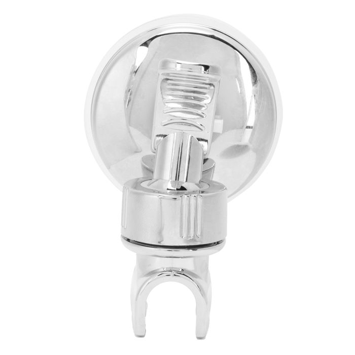 2 Pièces Support De Douche Réglable Avec 2 Crochets, Support De Pomme De Douche Universel Pour Barre De Douche De 18 A 25mm Abs Chrome 98741145