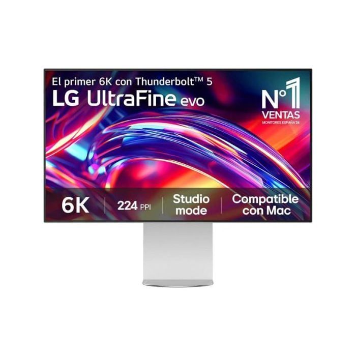 Monitor LG UltraFine 32U990A-S 32 6K UltraHD 60Hz IPS Black HDR600 Thunderbolt 5 Pivotable