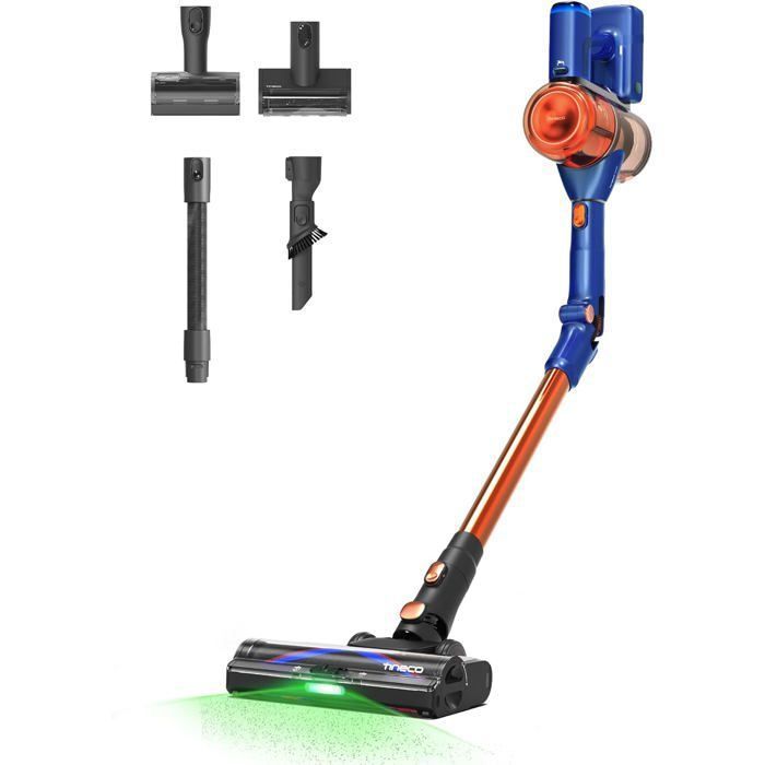 Tineco Pure One S70 Aspirateur Balai sans Fil 200AW d’AspirationOrange - Tineco