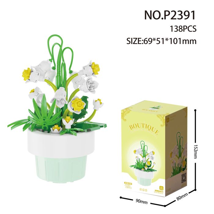 CMC Imports Lot De 60 Blocs De Construction – Lanternes, Arbres, Fleurs, Clôtures – Compatibles Toutes Marques – Jardin, Ville, Routes – Dès 3 Ans