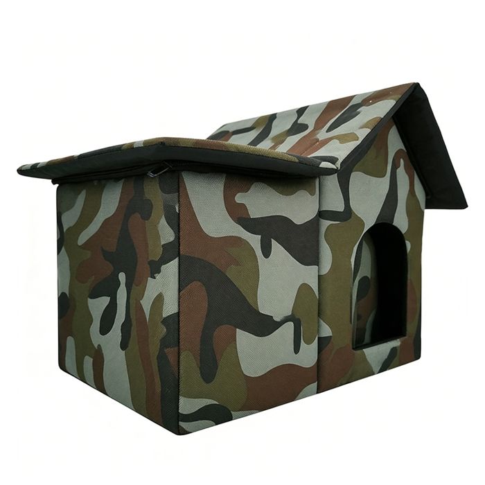 Mothinessto abri extérieur isolé pour chat Maison extérieure isolée pour chat animalerie poubelle nid de chat extérieur