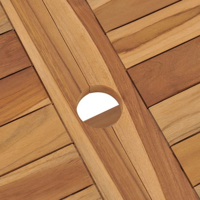 Elégant Table repas de jardin Brun - Table pliable de jardin 120x70x75cm - bois de teck solide PRO5603317729805