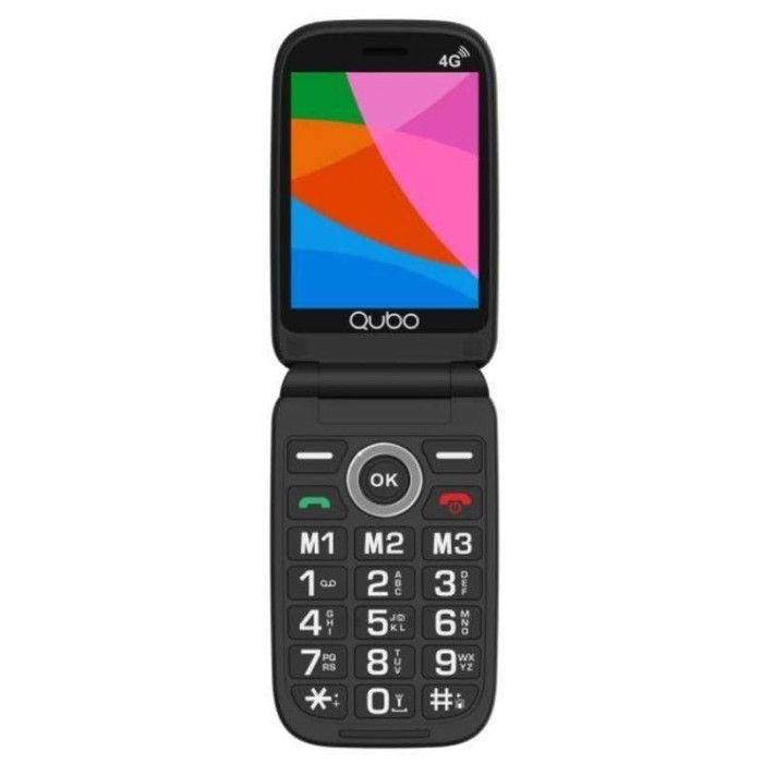 Téléphone pour seniors - QUBO - Qubo X-D340CB - 4G - Dual SIM - Touche SOS