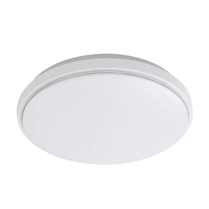 LED Plafonnier Glamo (Moderne) en Argent Métal e. a. pour Salle de bain (1 lampeà) Eclairage Lampe Luminaire Plafond Eclerage
