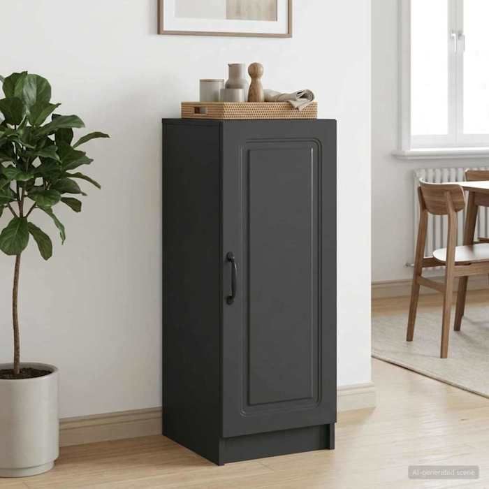 Buffet bas(1 pc）moderne - Placard Commode - pour salon - Noir 33 x 345 x 87 cm Bois dingénierie_26nvt11v