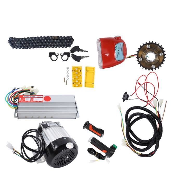 Kit Conversion Moteur Brushless 48V 800W - Contrôleur Sinusoïdal + Moteur - Pour Vélo, Tricycle Électrique, Pousse-pousse