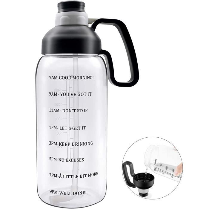 Gourde Enfant 500ml Avec Marqueurs De Temps - Motivante Et étanche - Avec Filtre - Pour école Et Sport