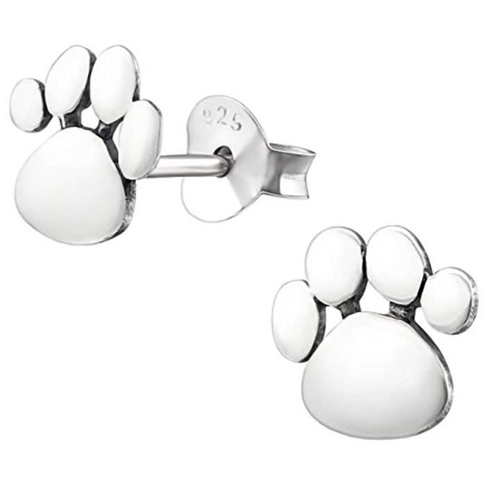 Boucles D Oreille J3bj6 S Animaux Patte De Femmes En Argent Sterling 925 7 Mm S En Boite Cadeau Chien Chat Paws Paws Achat Vente Boucle D Oreille Boucles D Oreille S Animaux