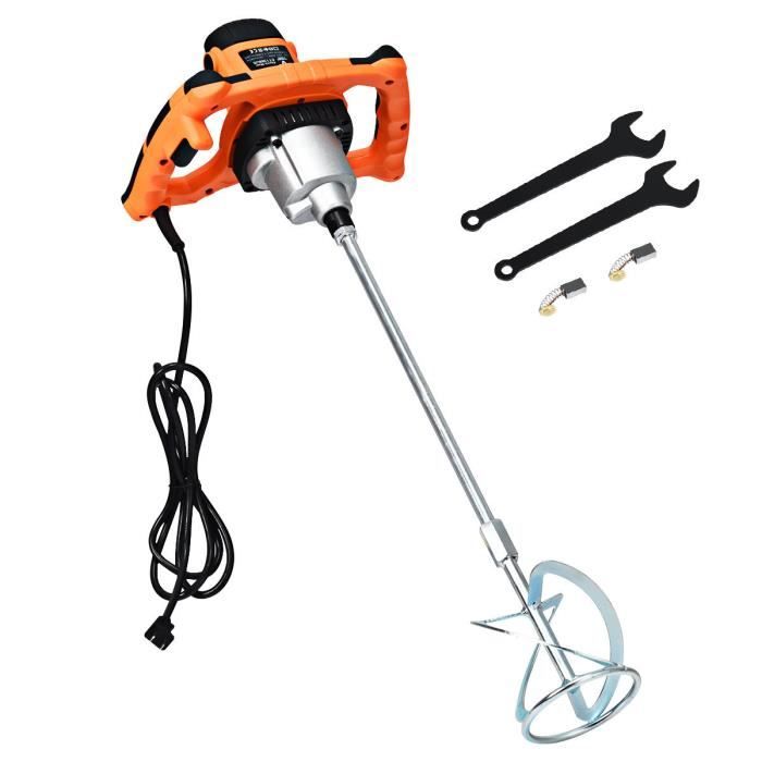 Draper 1400 W 110 V Ciment Plâtre Mortier Peinture Mélangeur Mélange Paddle 56406