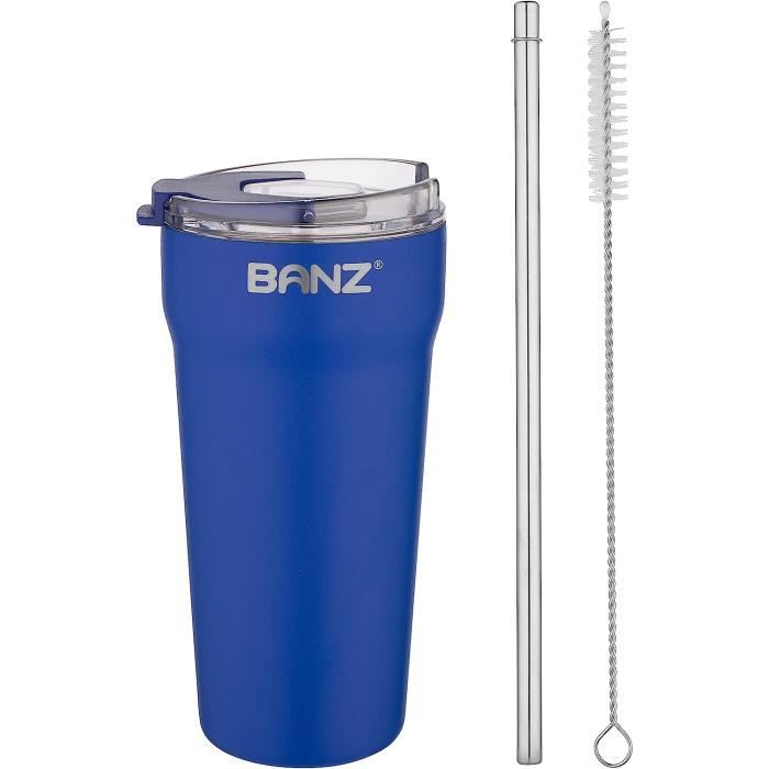 Tasse de voyage à double paroi Bleu Pâle 1200 ml
