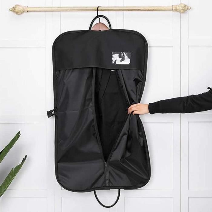 1pc Pliable Noir Housse De Costume Sac À Vêtements Avec - Temu France