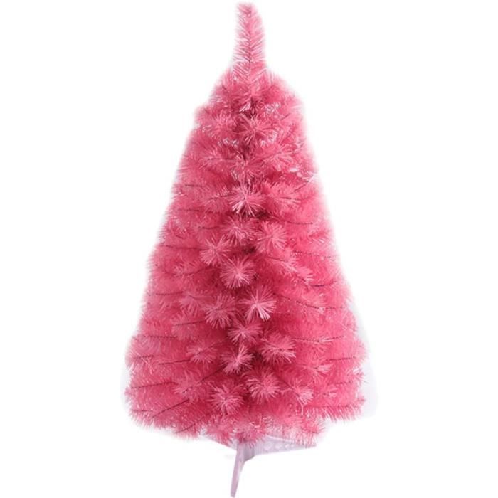 Sapin De Noël Artificiel En Pvc Rose 60 Cm[u841] Cdiscount Maison