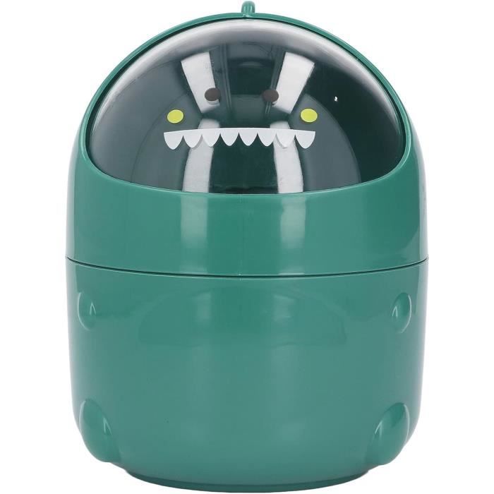 Poubelle Bureau Bébé Dinosaure Rose - Mini Poubelle Avec Fond Antidérapante 🦖