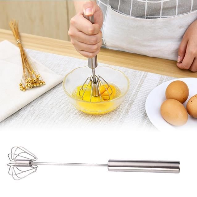 Mini Fouet En Acier Inoxydable – Fouet à Œufs Manuel – Mélangeur Cuisine Compact Pour Sauces, Pâtes Et Boissons