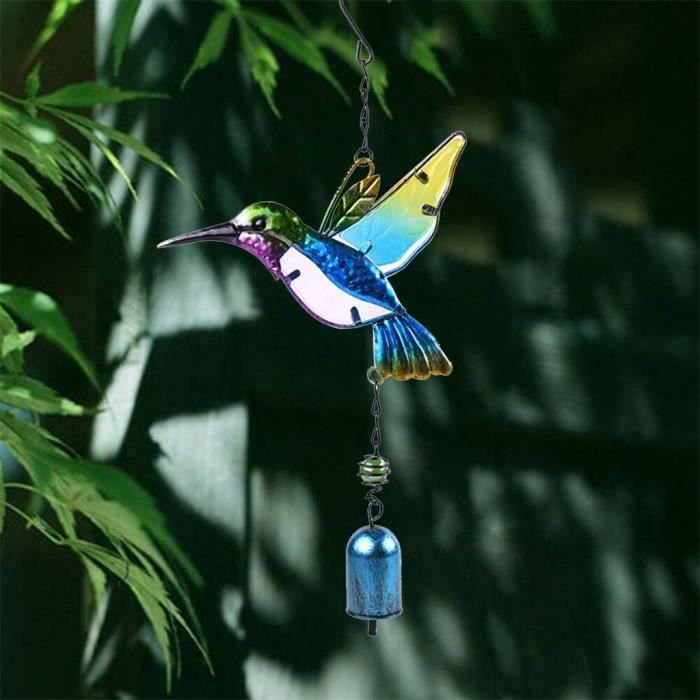 1pc hummingbird cœurs en métal colibri colibri pour balcon pour jardin balcon 