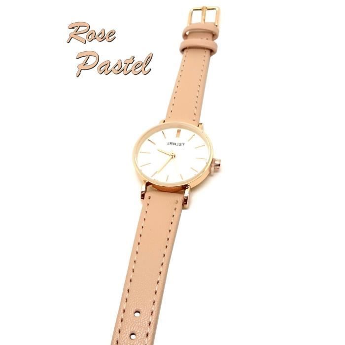 Montre femme cuivre rose Clearance