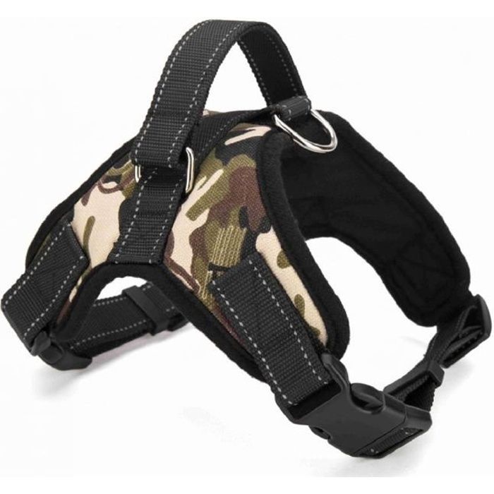 Honeyhome Haute Qualité Harnais Chien Réglable harnais pour Grand Gros Moyen Chien Accessoires Kit Confortable(XL)