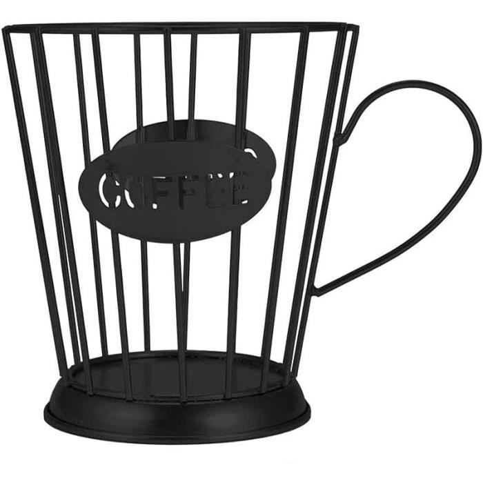 Organisateur Capsules Café NATHA - Panier Aéré Doré - Rangement Cuisine Design
