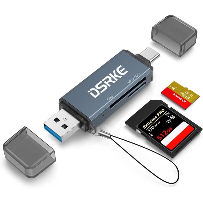 USB 3.0 Lecteur Carte Mémoire Adaptateur de Carte SD Lecteur de Carte SD  USB C Compatible avec MacBook Pro-Mac-iPad Pro Galaxy A132 - Cdiscount  Informatique