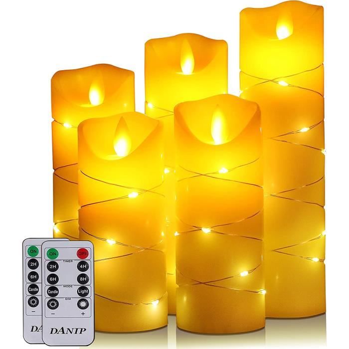 Guirlande 20 Bougies LED 2 M – Blanc Chaud, 8 Modes, Minuterie – Décoration Sans Flamme - 11