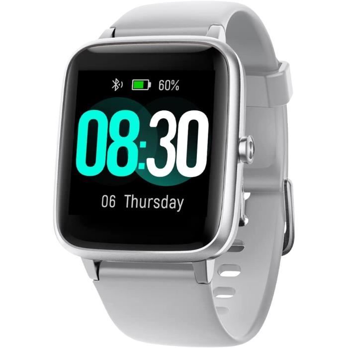 Montre Connect e Homme Femme Smartwatch Montre Sport Podometre
