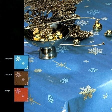 Rouleau De Nappe Damassé Cristaux Noël Turquoise - Cdiscount Maison Rouleau De Nappe Damassé Cristaux Noël Turquoise - Cdiscount Maison