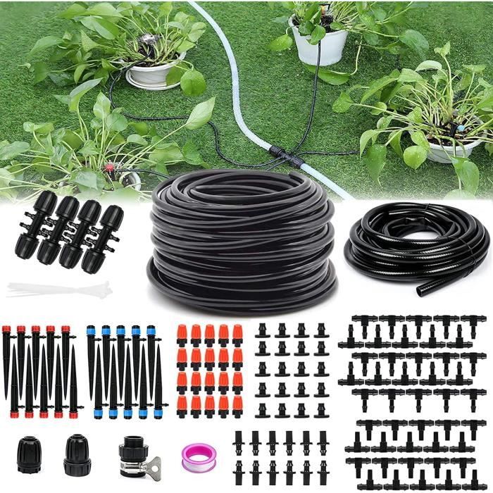 Kit d'irrigation goutte à goutte 137 pièces, système d'arro par